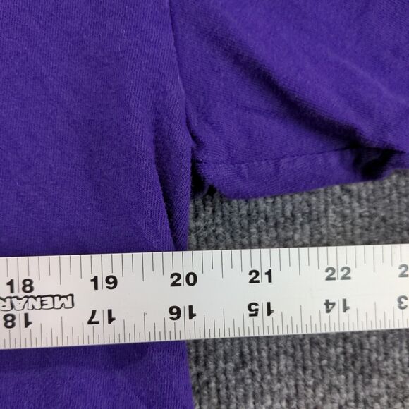 Gildan Score Big Soccer Experience T-Shirt Mens Large Short Sleeve Purple Cotton - Picture 15 of 15